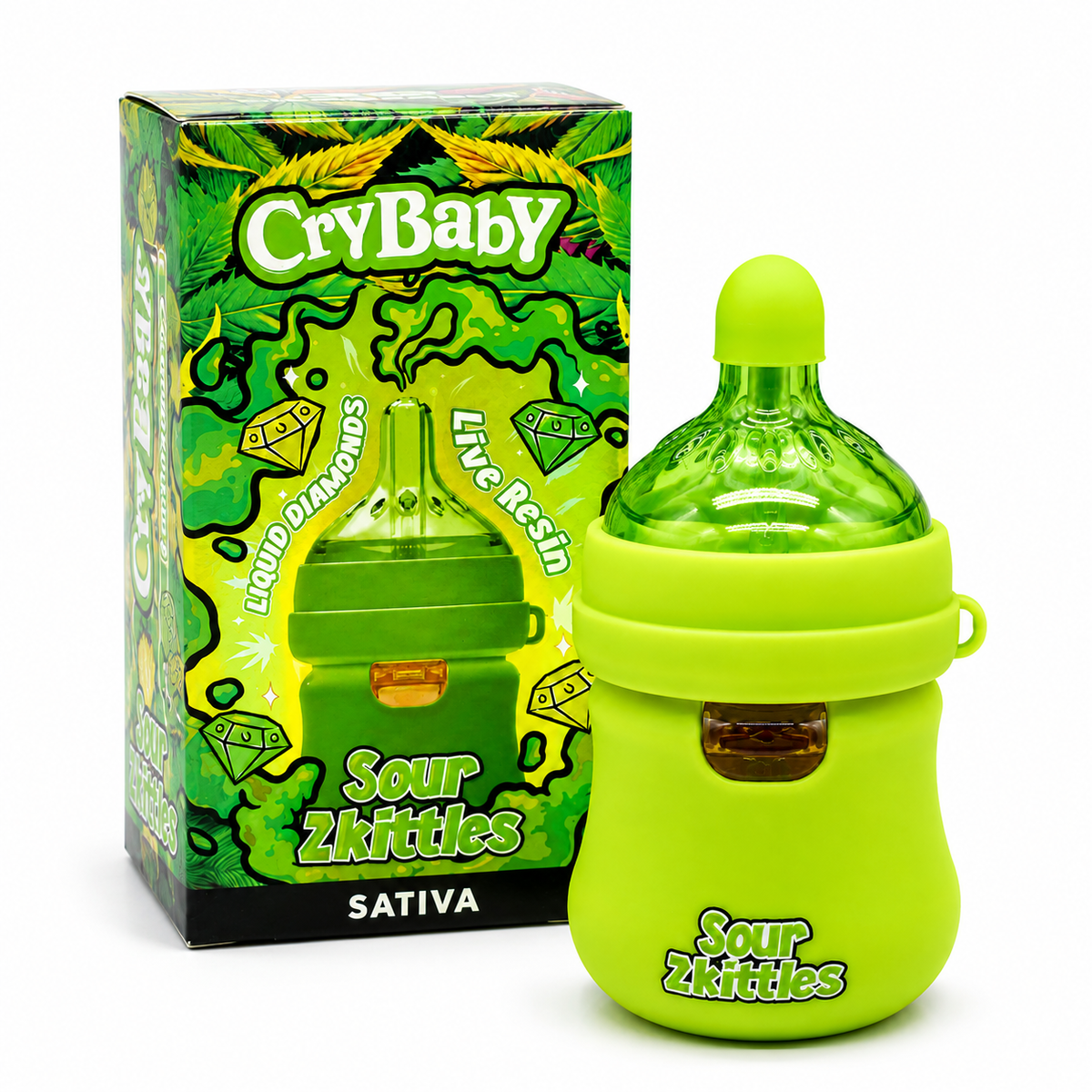 CryBaby Bottle Edition (2G) Vape | Sour Zikttles Puffy Parcel