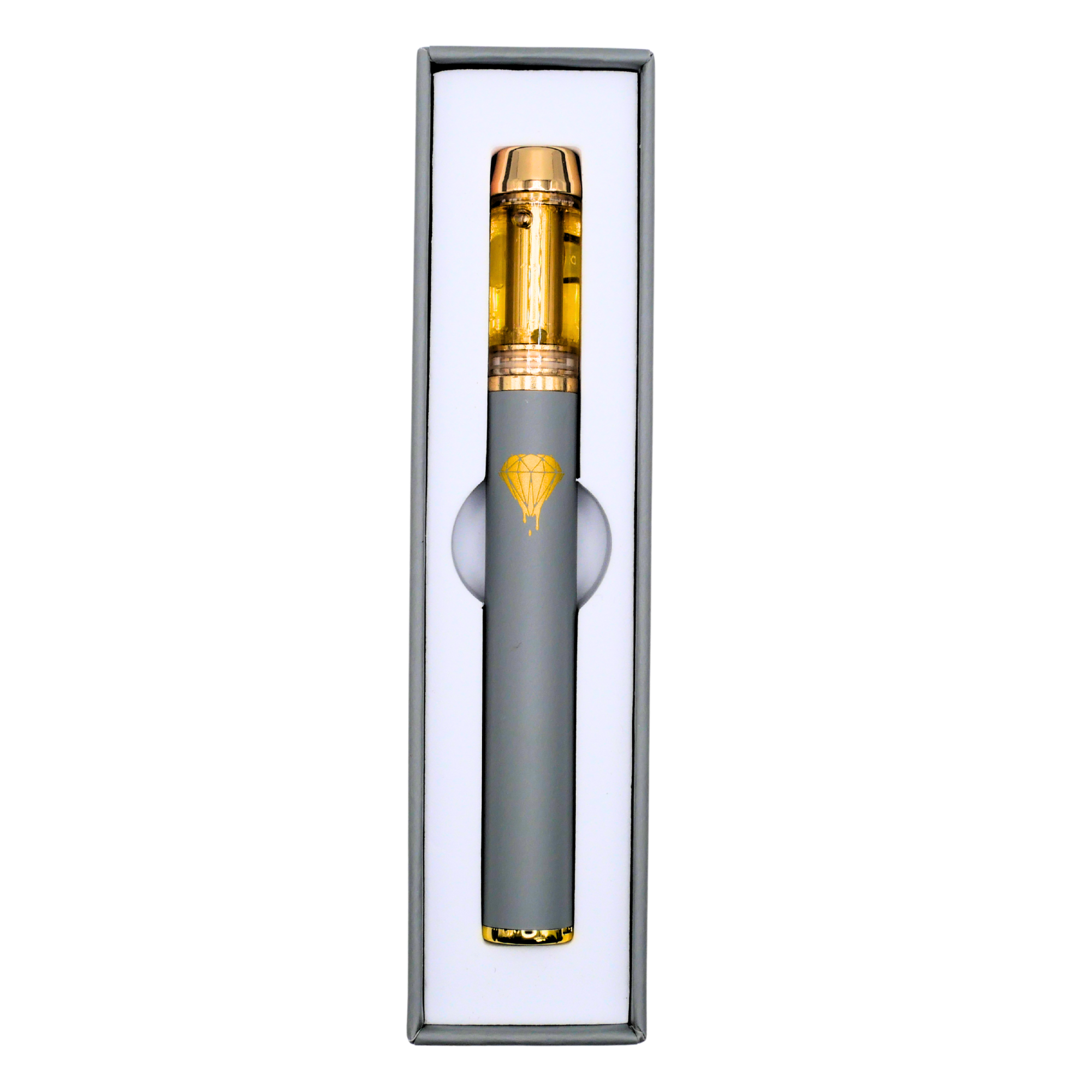 “Diamond Distillates” Live Resin Diamond Suspension rechargeable vape pen: First Class Funk (1g) Puffy Parcel