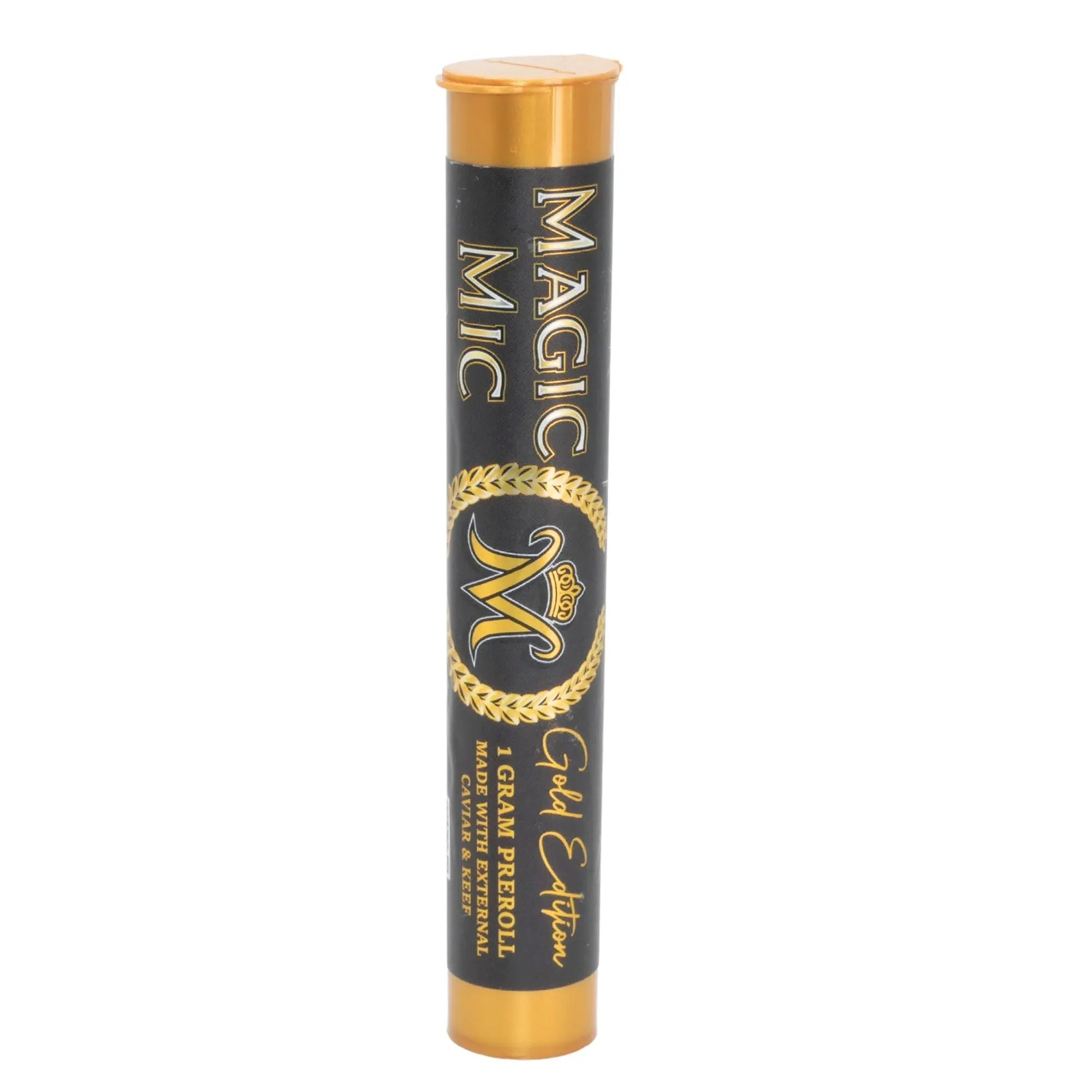 Magic Mic Preroll: Gold Edition (1g w/external caviar and keef) Puffy Parcel