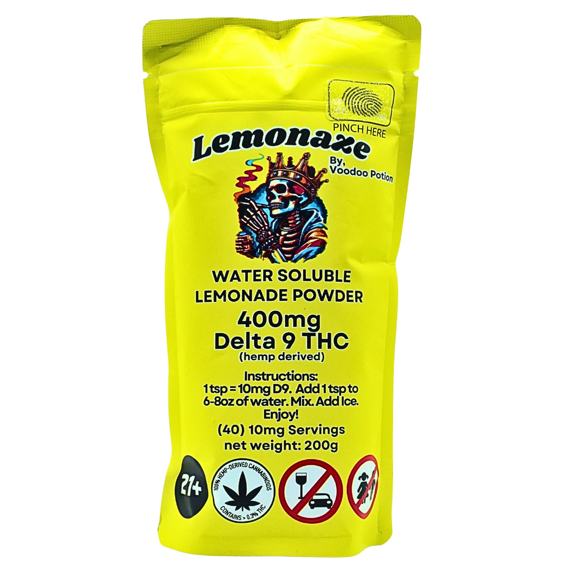 Lemonaze Delta 9 drink mix (10mg, or 400mg)