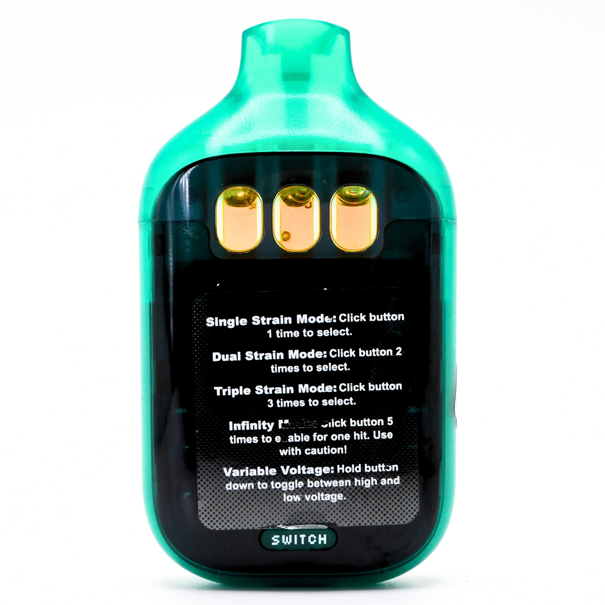 Boutiq Switch Liquid Live Diamonds rechargeable vape: Maui Wowie + Gelato 41 + Mango Melon (2g) Puffy Parcel