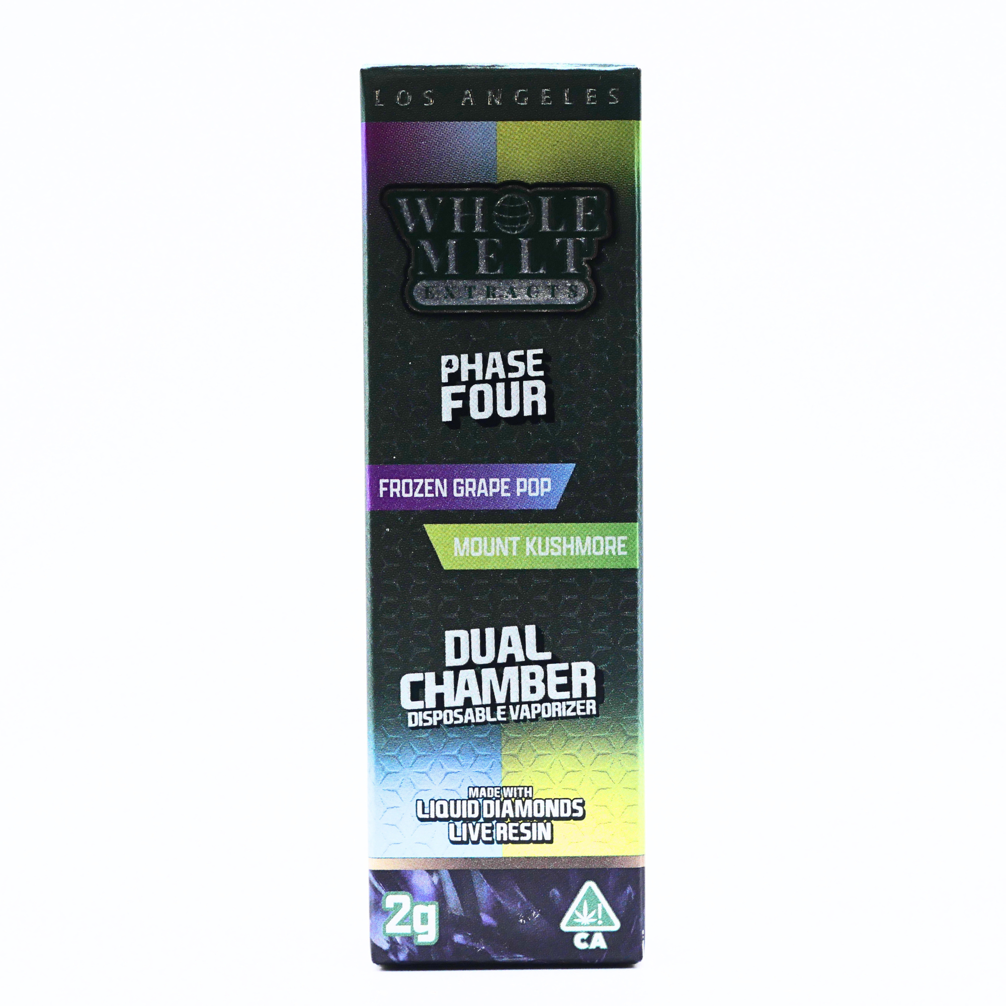 Whole Melt Extracts Phase 4 Dual Chamber | Frozen Grape Pop x Mount Kushmore Puffy Parcel