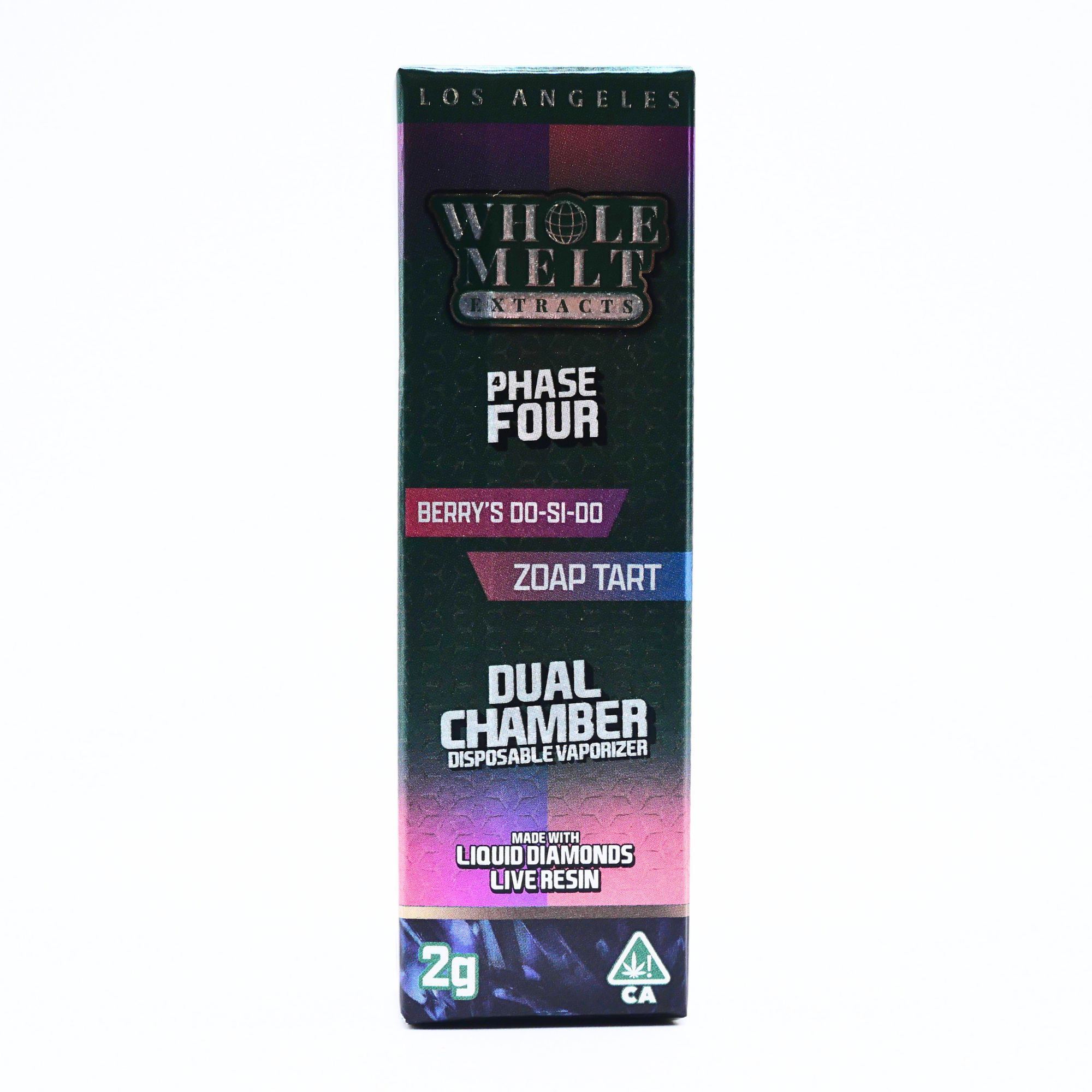 Whole Melt Extracts Phase 4 Dual Chamber | Berry Dope'd × Zoap Tart Puffy Parcel