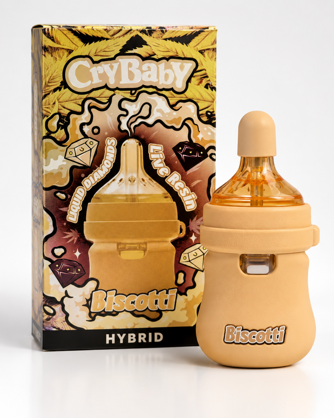 CryBaby Bottle Edition (2G) Vape | Biscotti Puffy Parcel