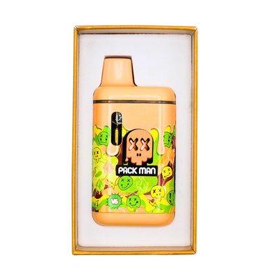Pack Man Liquid Diamonds + Live Resin rechargeable vape: Apple Strudel (2g) Puffy Parcel