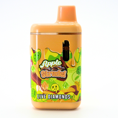 Pack Man Liquid Diamonds + Live Resin rechargeable vape: Apple Strudel (2g) Puffy Parcel
