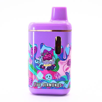 Pack Man Liquid Diamonds + Live Resin rechargeable vape: Berry Gelato (2g) Puffy Parcel