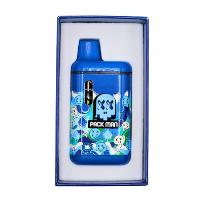 Pack Man Liquid Diamonds + Live Resin vape: Blueberry Yogurt (2g) Puffy Parcel