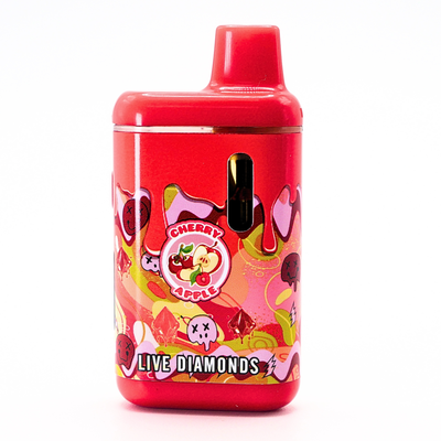 Pack Man Liquid Diamonds + Live Resin vape: Cherry Apple (2g) Puffy Parcel