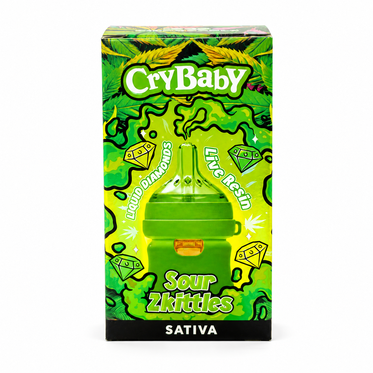 CryBaby Bottle Edition (2G) Vape |  Sour Zikttles Puffy Parcel