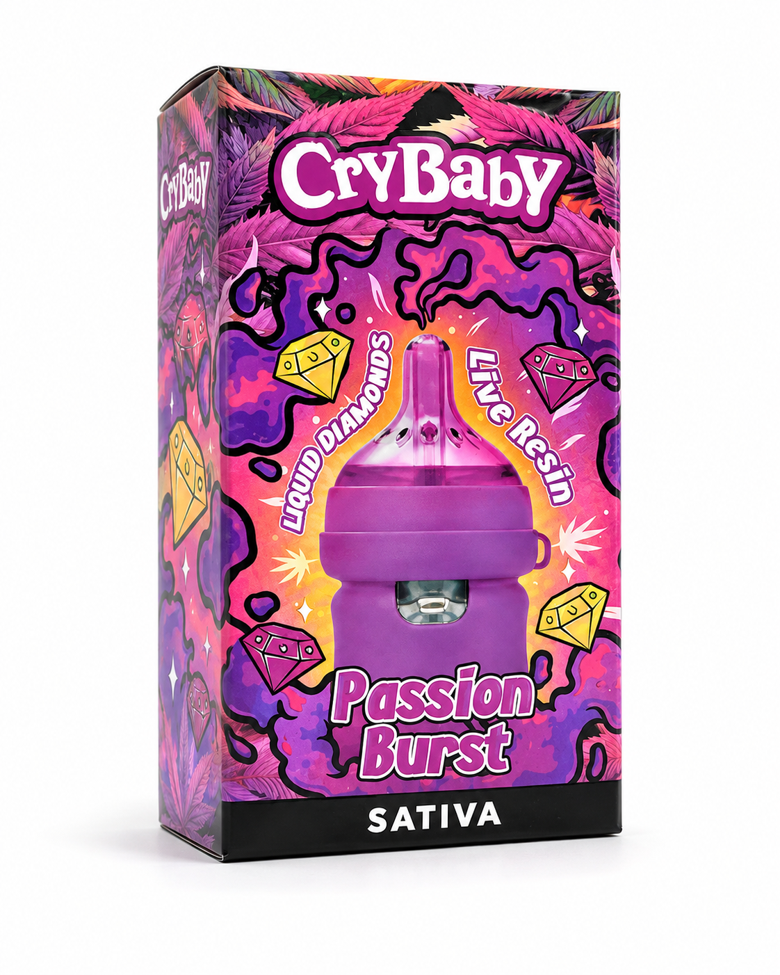CryBaby Bottle Edition (2G) Vape | Passion Burst Puffy Parcel