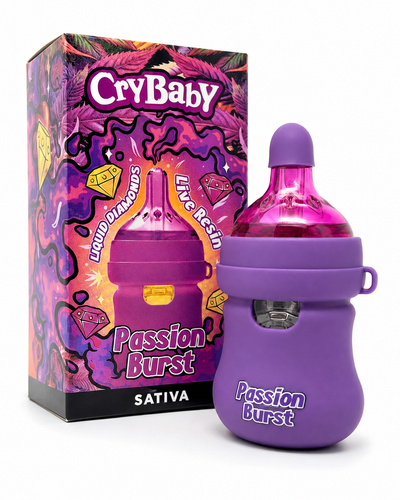 CryBaby Bottle Edition (2G) Vape | Passion Burst Puffy Parcel