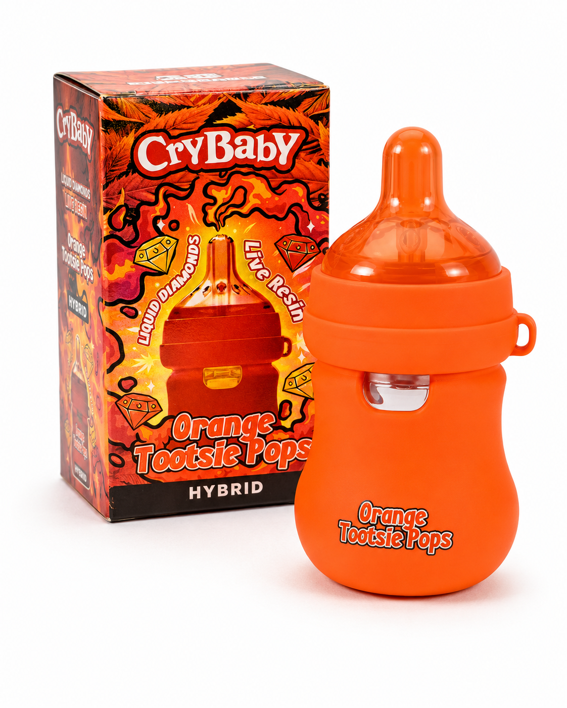 CryBaby Bottle Edition (2G) Vape | Orange Tootsie Pops Puffy Parcel