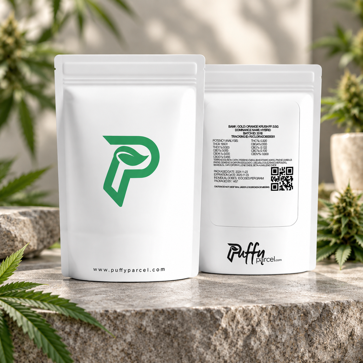 Puffy Parcel packaging