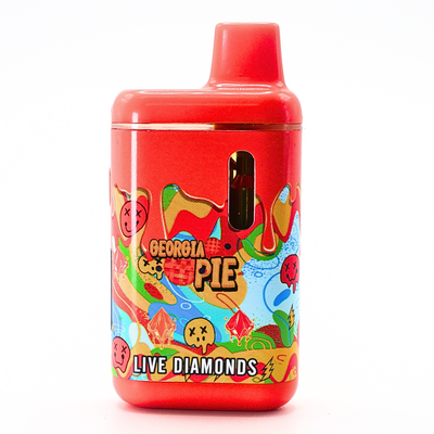 Pack Man Liquid Diamonds + Live Resin vape: Georgia Pie (2g) Puffy Parcel