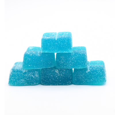 Herban Bud Live Rosin Gummies: Blue Razz Puffy Parcel
