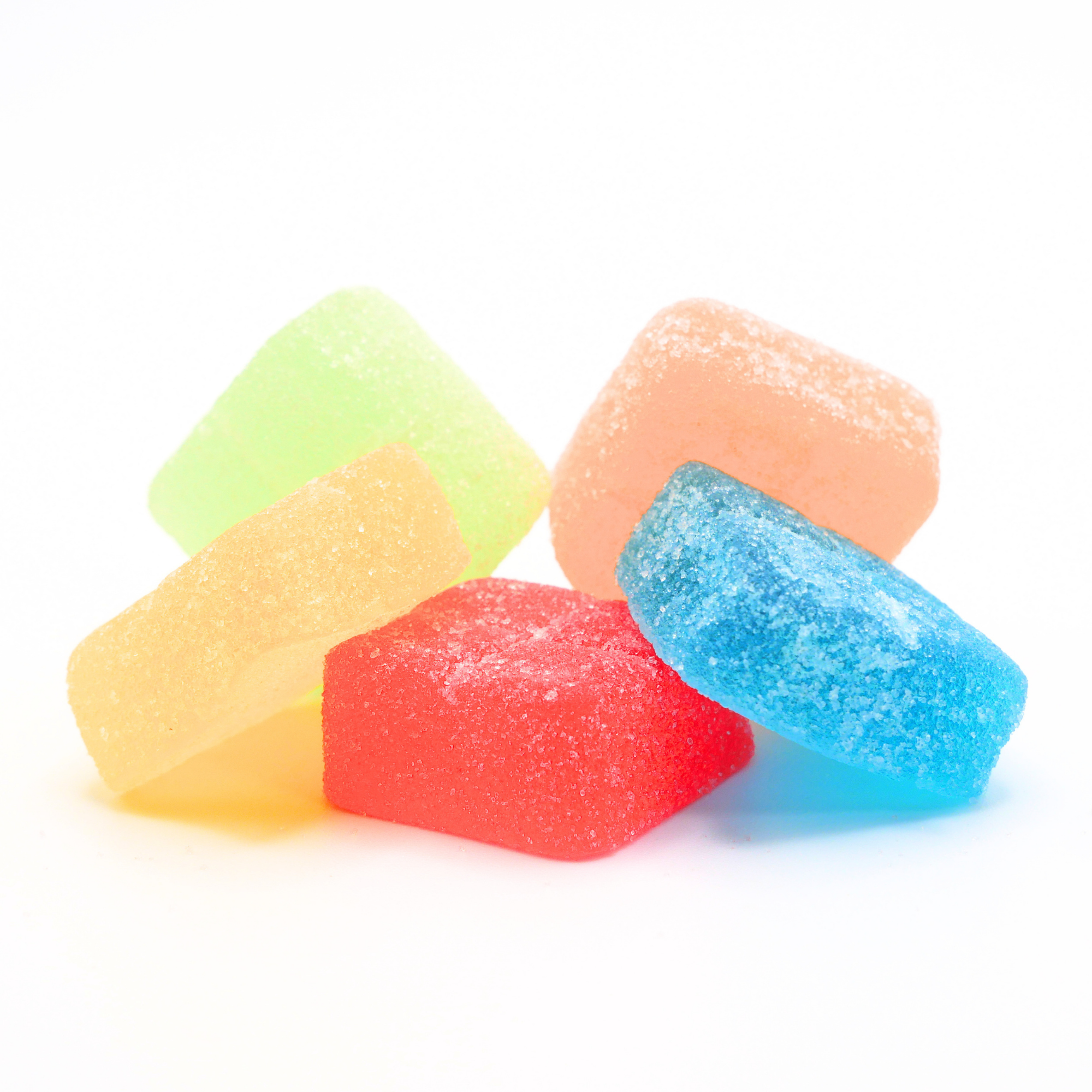 Herban Bud Live Rosin Gummies: Mixed Fruit Puffy Parcel