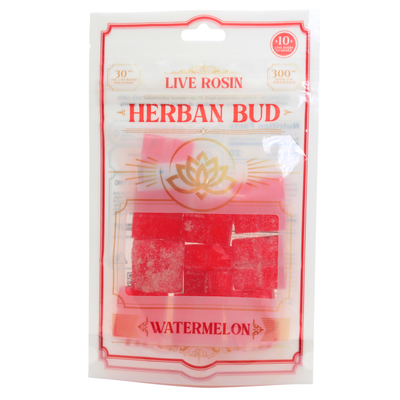 Herban Bud Live Rosin Gummies: Watermelon Puffy Parcel