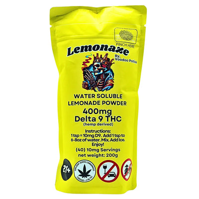 Lemonaze Delta 9 drink mix (10mg, or 400mg) - Puffy Parcel