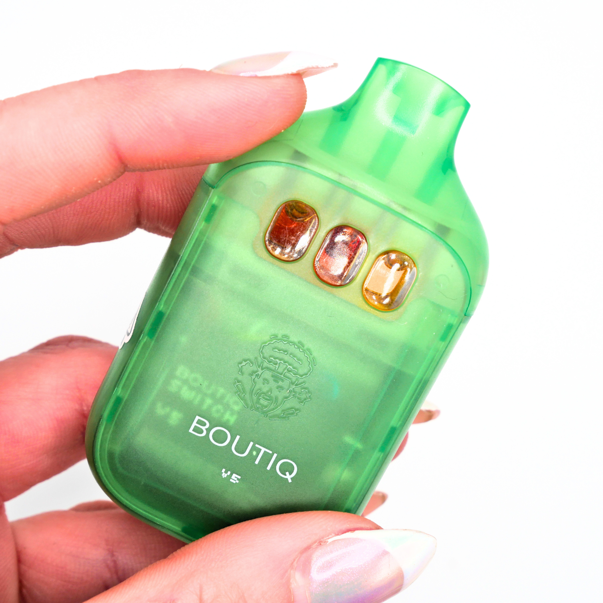 Boutiq Switch Liquid Live Diamonds rechargeable vape: Lime Haze + Slimeade + Starfruit (2g) Puffy Parcel