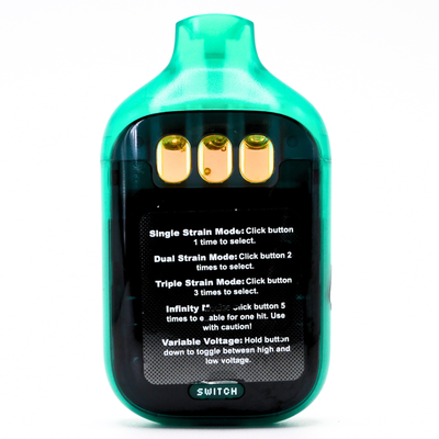 Boutiq Switch Liquid Live Diamonds rechargeable vape: Maui Wowie + Gelato 41 + Mango Melon (2g) Puffy Parcel