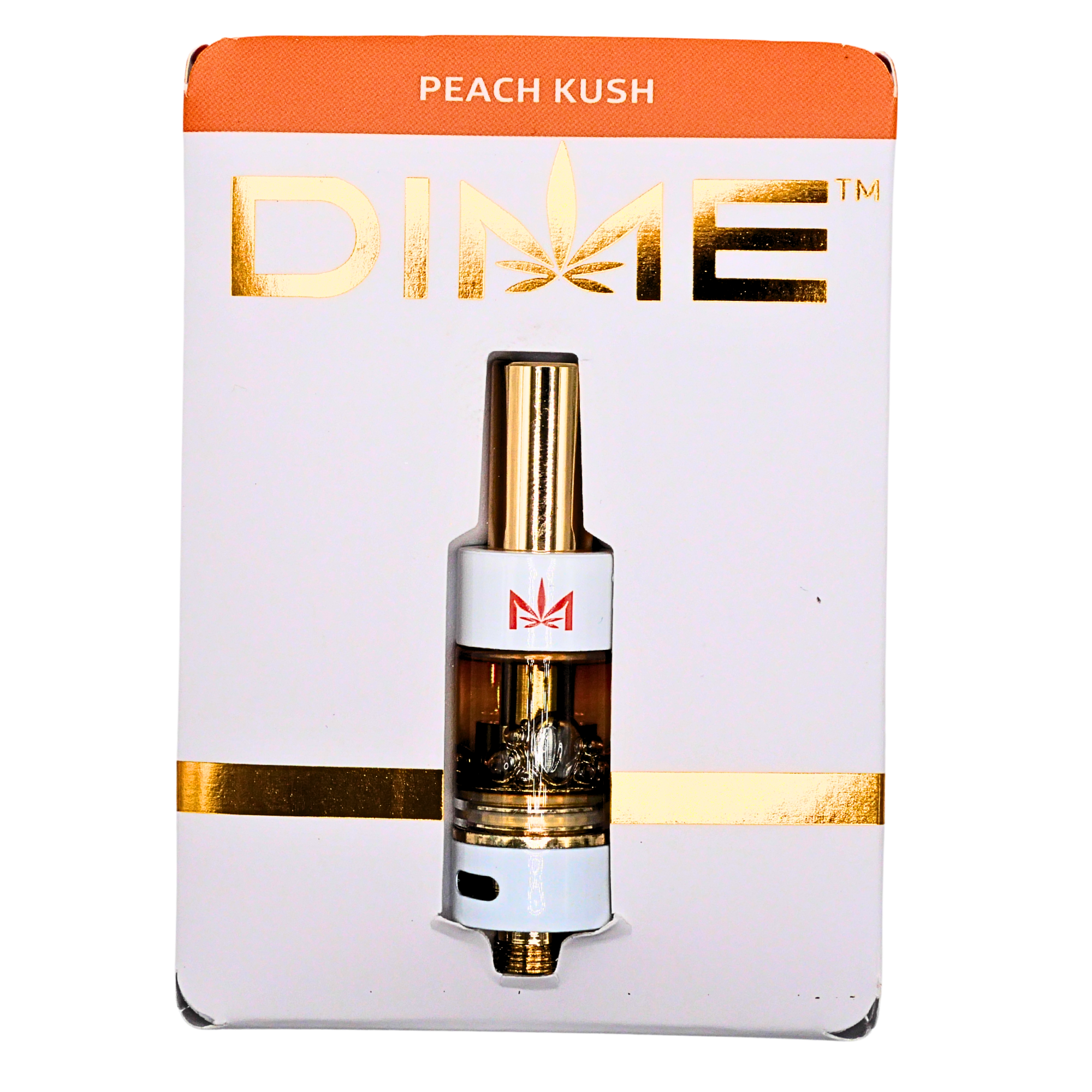 "Dime" vape cartridge: Peach Kush (1g) Puffy Parcel