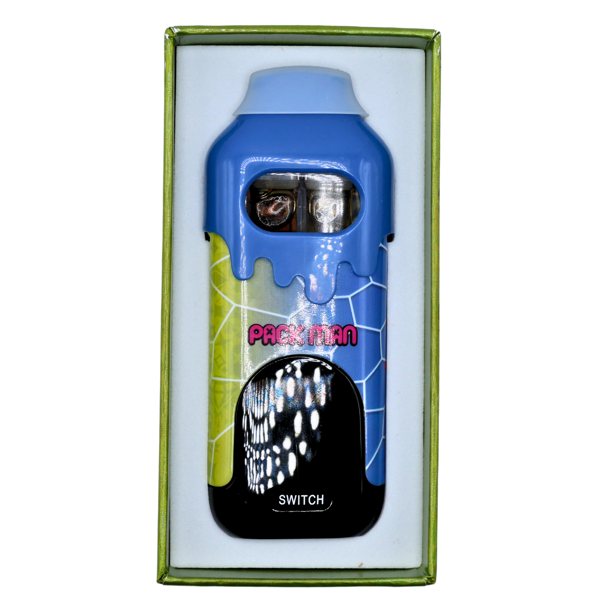 Limited World Cup Pack Man Liquid Diamonds + Live Resin Vape: Blue Slushie (Hybrid) X Fatso (Indica) Puffy Parcel