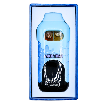 Limited World Cup Pack Man Liquid Diamonds + Live Resin Vape: Juice Man (Sativa) x Blueberry Cookies (Indica)(2g) Puffy Parcel