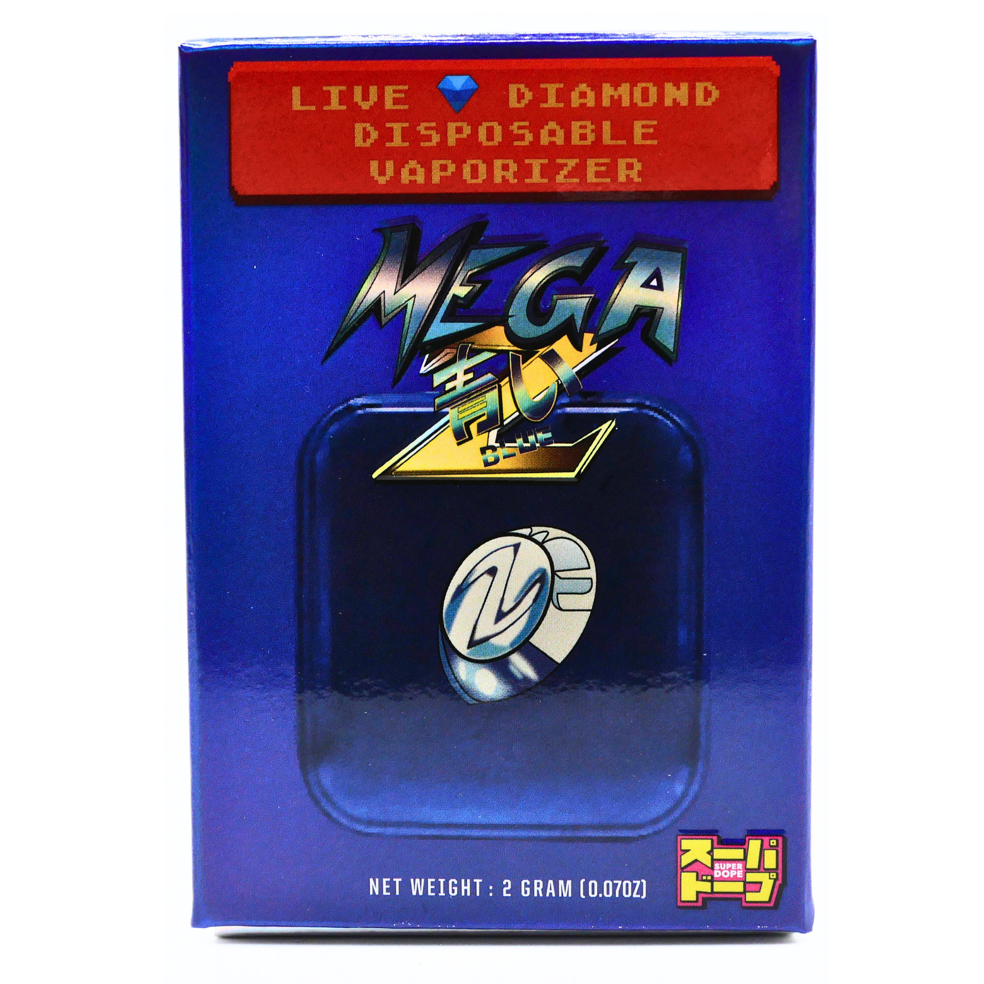 Super Dope 2G Disposable | Mega Blue Puffy Parcel