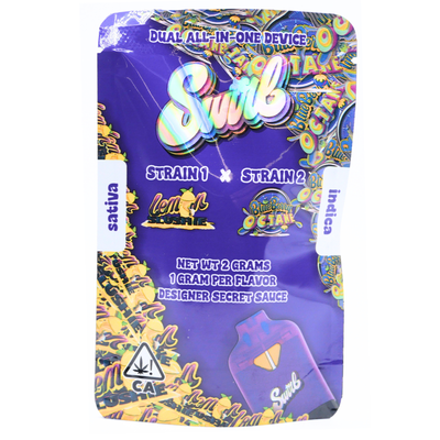 Swirl 2G Dual Chamber Disposable | Lemon Slushie × Blueberry Octane Puffy Parcel