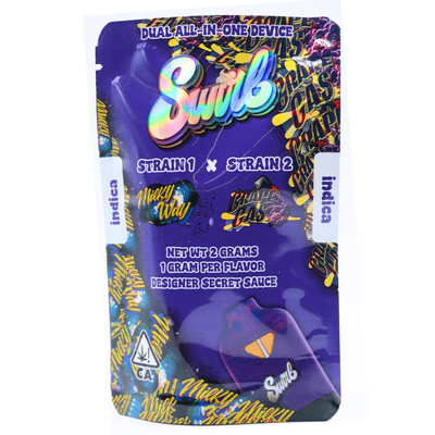 Swirl 2G Dual Chamber Disposable | Milky Way × Grape Gas Puffy Parcel
