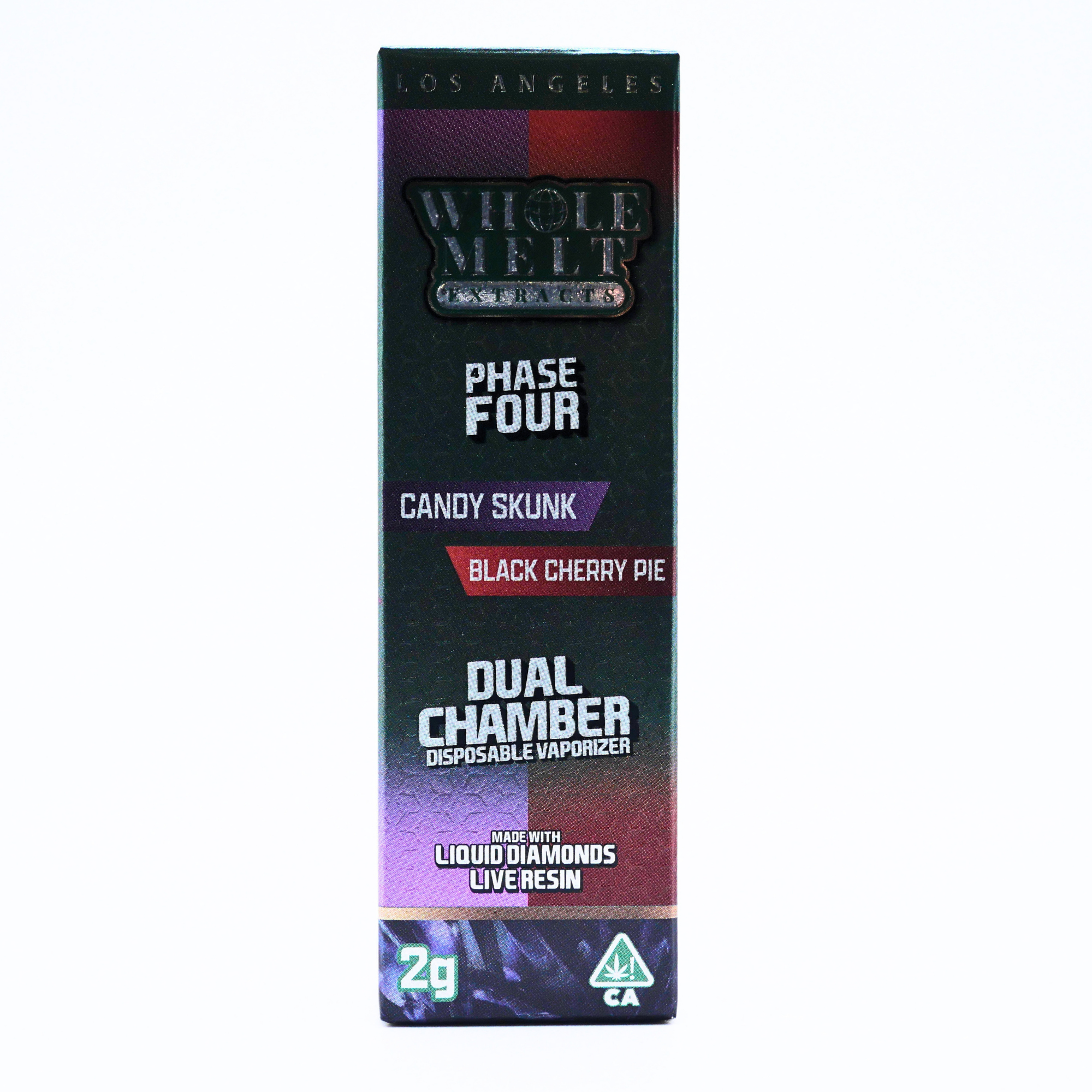 Whole Melt Extracts Phase 4 Dual Chamber | Candy Skunk x Black Cherry Pie Puffy Parcel
