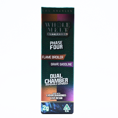 Whole Melt Extracts Phase 4 Dual Chamber | Flame Broiler x Grape Gasoline Puffy Parcel