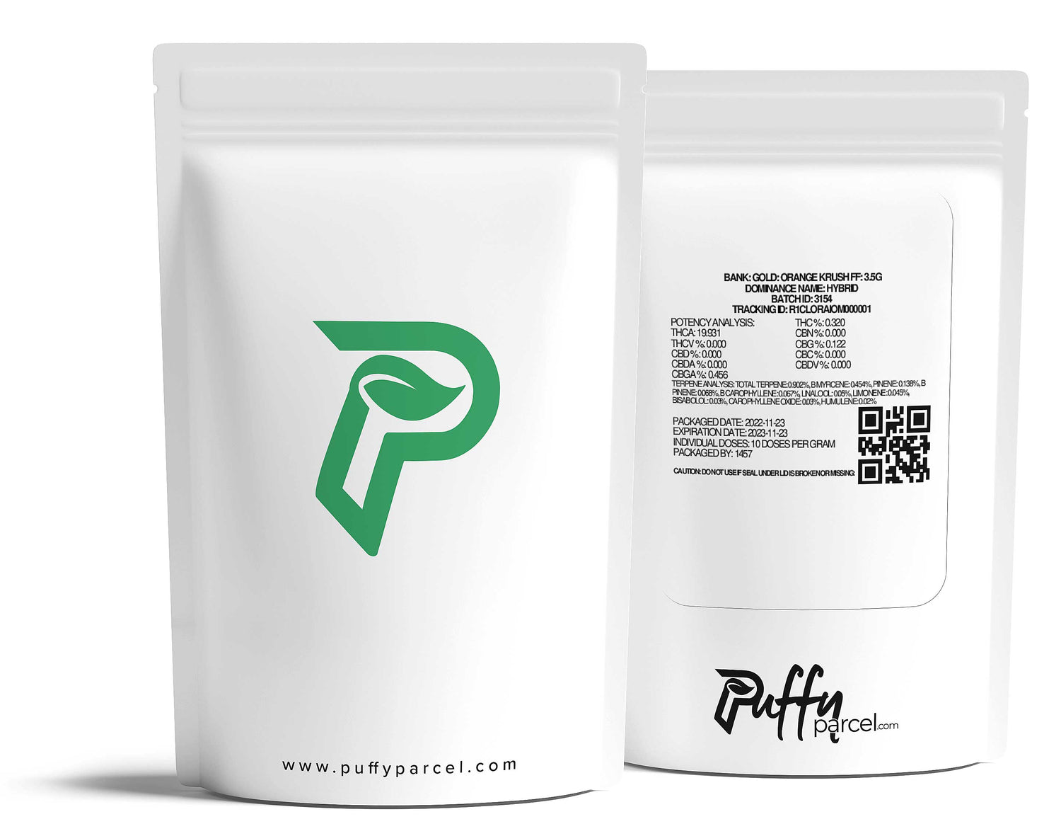 Puffy Parcel packaging